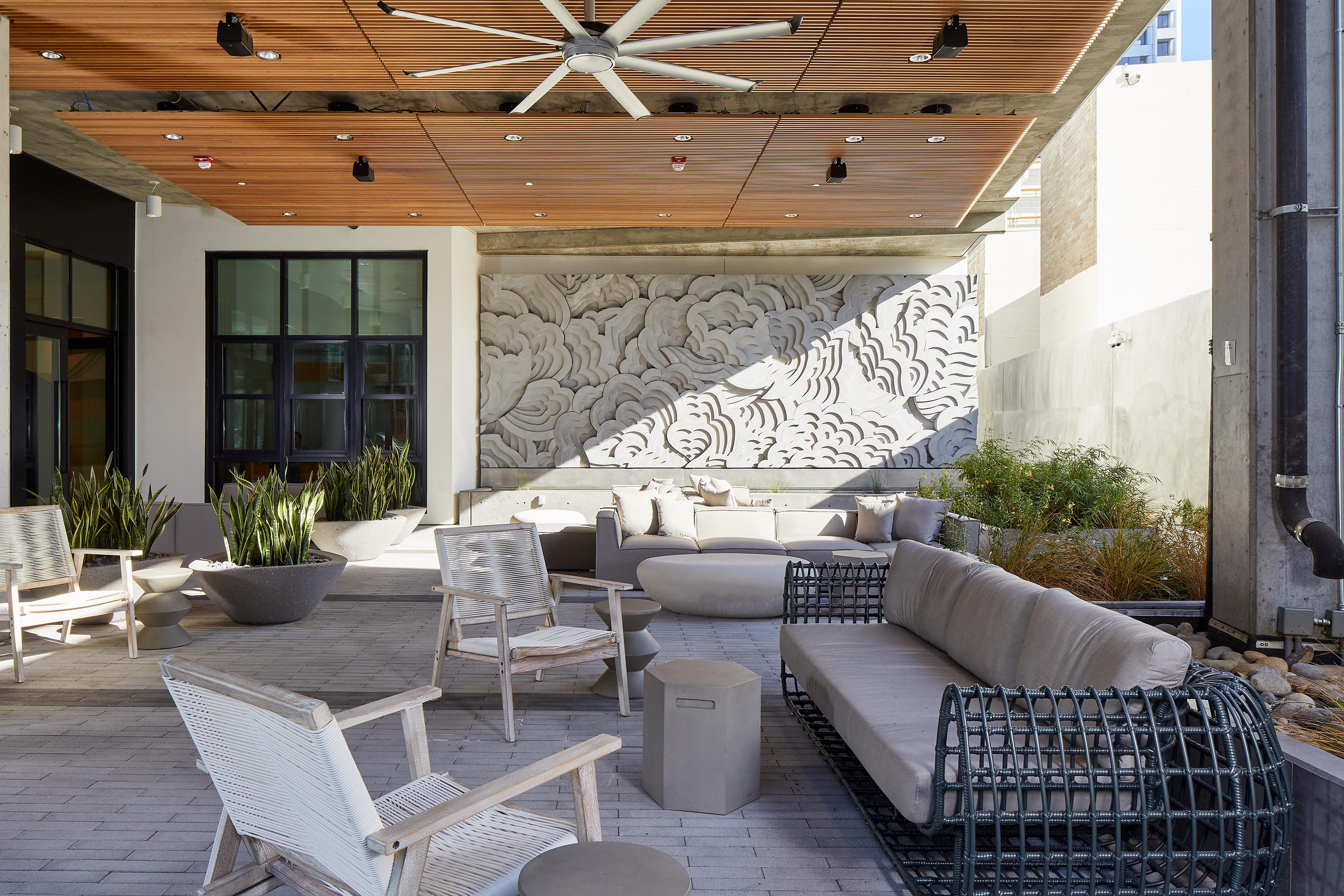 Lobby patio